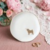 Pug Jewelry Dish Tray for Dog Lover,Ceramic Trinket Tray, Key