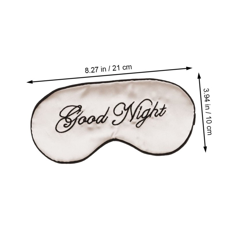 KOMBIUDA Silk Sleep Eye Mask Comfortable Embroidery Eyeshade for All