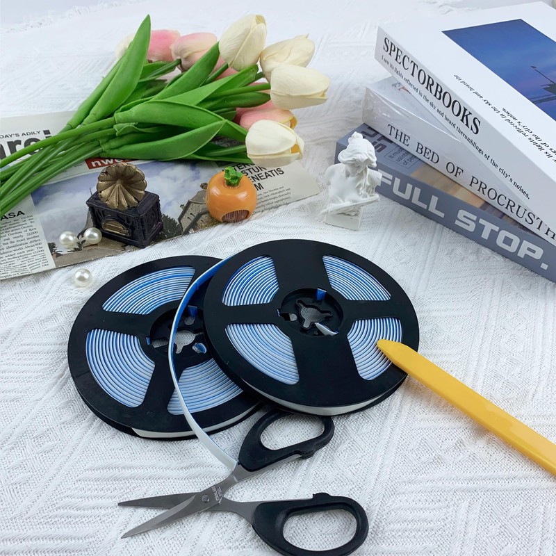 Caulk Tape 0.3" x 40' - White Waterproof Caulking Strip