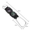 3in1 Compass Thermometer Outdoor Hiking Tactical Survival Carabiner Key