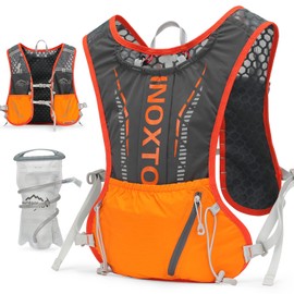 INOXTO Hydration Vest Backpack,Lightweight Water Running Vest Pack with 1.5L Water Bladder Bag Daypack for Hiking Trail Running Cycling Race Marathon for Women Men Kids