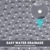 EXGUEACK Corner Shower Mat: 21"x21" Anti Slip Mat for Corner