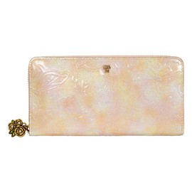 ANNA SUI Anna Sui 315811 316891 Women's Long Wallet, Round Zipper, Papillon 315811, [32] Pink