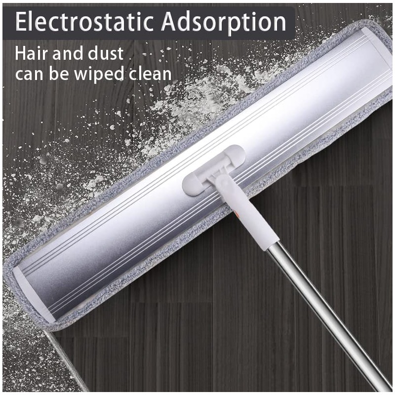 Flat Mop for Cleaning Floors Heavy Duty Microfiber Wet Mop