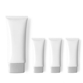 aspire Empty Cosmetic Tubes Travel Bottle for Sun Cream Facial Soap Pack of 4 3.4 oz / 100 ml