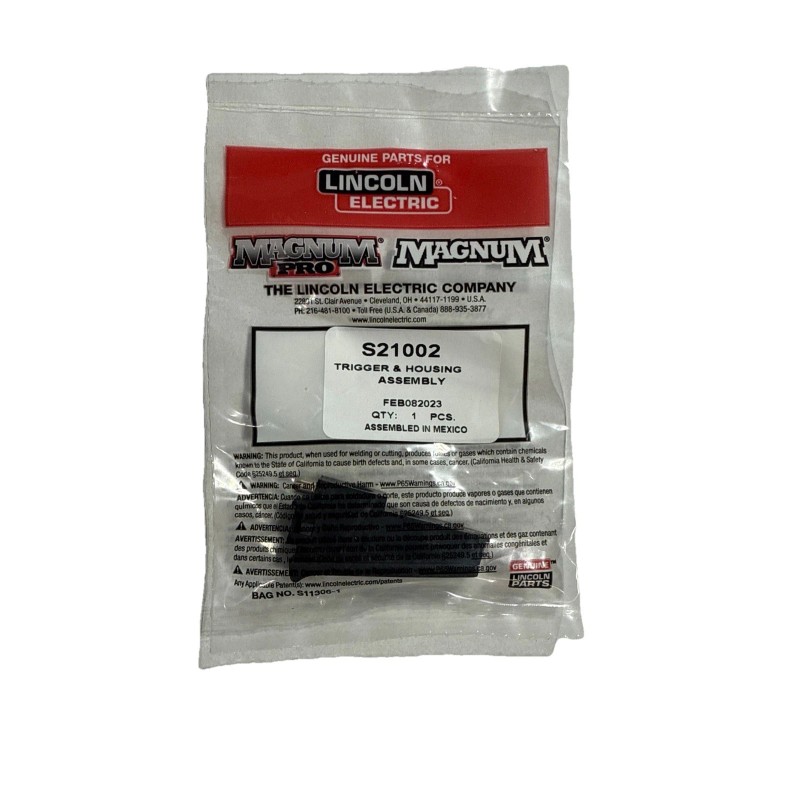 Lincoln Electric 9SS21002 TRIGGER AND HOUSING ASSEMBLY S21002