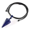 JSDDE JSDDE Healing Crystal Pendant Necklace Hexagonal Stone Pointed Gemstone