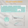 SABLUTE Wireless Keyboard and Mouse, Full-Size Wireless Mouse and Keyboard