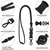 Masper 2 Pack Black and Blue Safety Breakaway Lanyard with