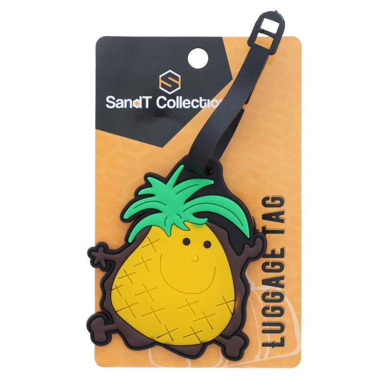 Fruit Luggage Tag Bright Travel ID Label - Pineapple