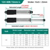 Stroke 25mm 40N 1 Inch Mini Linear Actuator 12V Force