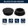 sourcing map 2 Pcs Black Plug Holes, Waterproof Rubber Button