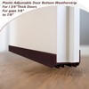 Lineshading 2 Sets Door Sweep Plastic PVC 1 3/4" x
