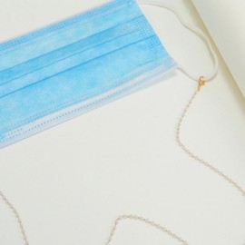 Crystal Mask Crystal Necklace Beads Strap Pearl String Glasses Strap Necklace type 4 pearl strap-heart 2ea