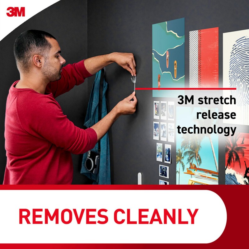 Command Clear Medium Hooks, 14 Hooks, 24 Strips - Easy