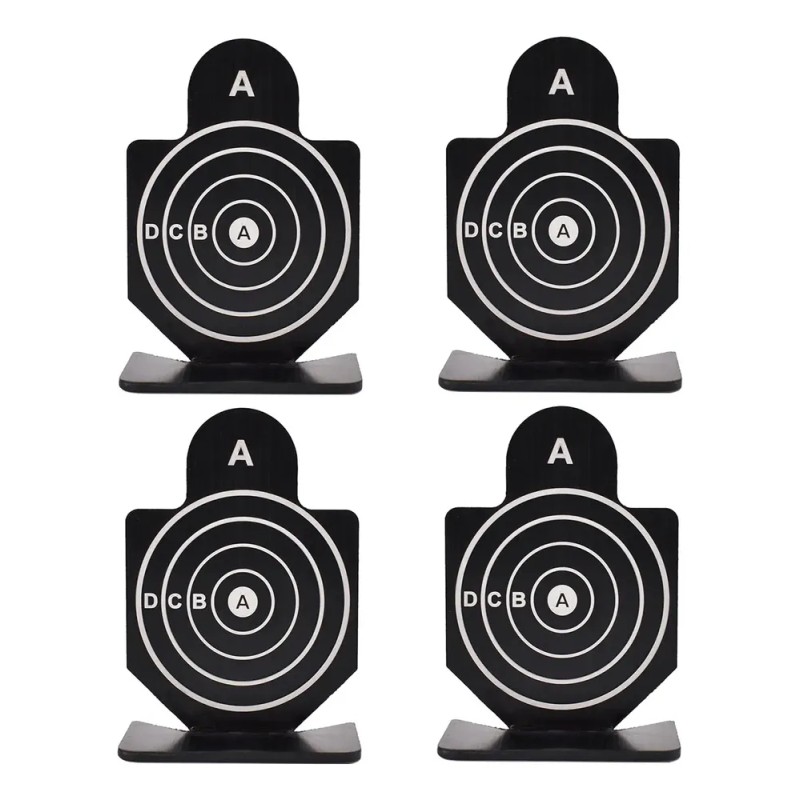 4x Metal Objetivo Disparo Junta Soporte Práctica 01