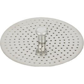 Olla de moka de acero inoxidable, pieza de repuesto para cafetera, café expreso prensado, filtro de embudo en polvo prensado, barra plateada para el hogar (4 tazas)