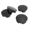 Set of 4 Black Wheel Centre Caps Hub Cap Cover