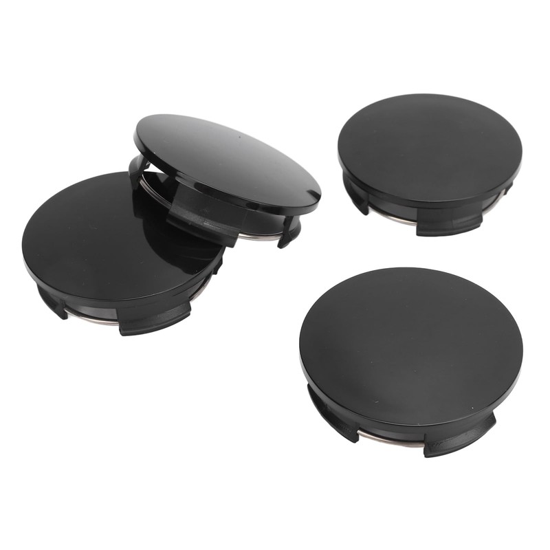 Set of 4 Black Wheel Centre Caps Hub Cap Cover