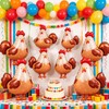 Palloncini a tema animali della fattoria, 8 pezzi, gallina, gallina,