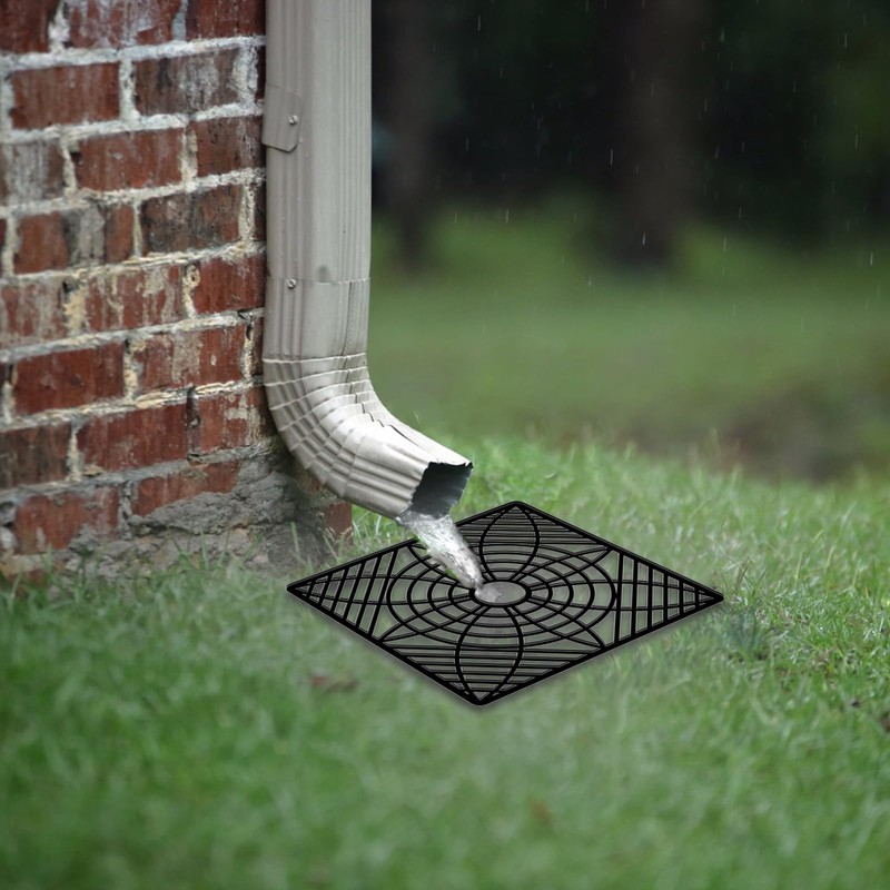 2 Pack Gutter Downspout Extensions,Catch Basin Low Profile Downspout Extender