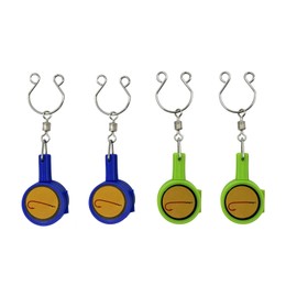 Dinghaole Fishing Gear Knotting Tool 4 Pieces, Easy Knotting Hook Tying Tool - Great Fishing Accessory for Beginners (2 Blue 2 Green)