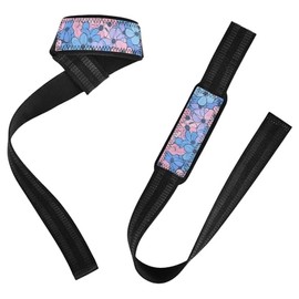 Correas de muñeca de elevación multipequeñas, color rosa y azul claro, 3 de 26 pulgadas, antideslizantes, para levantamiento de pesas, culturismo, levantamiento de pesas y peso muerto, munequeras para