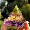 Amethyst Crystal Sphere Orgonite Pyramidamp Obsidians Chakra Energy Orgone Stone,