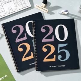 2025 Monthly Planner - 2025 Planner from Jan.2025 - Dec.2025, 2025 Monthly Planner 8.5''x11'', 12 Monthly Planner with Monthly Tabs, Large Daily Blocks, Double Inner Pocket