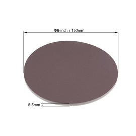 sourcing map 6-Inch Sanding Sponge Hook and Loop Sanding Disc Wet/Dry for Car Wood Drywall Metal Brown Corundum 800-1000 Grit 6 Pcs