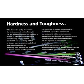 Eight Hex Key Extra Long Set LHS9N