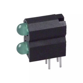 Dialight 5 PCS 5530122300F GREEN LED Circuit Board Indicator Domed Top 3mm Right Angle