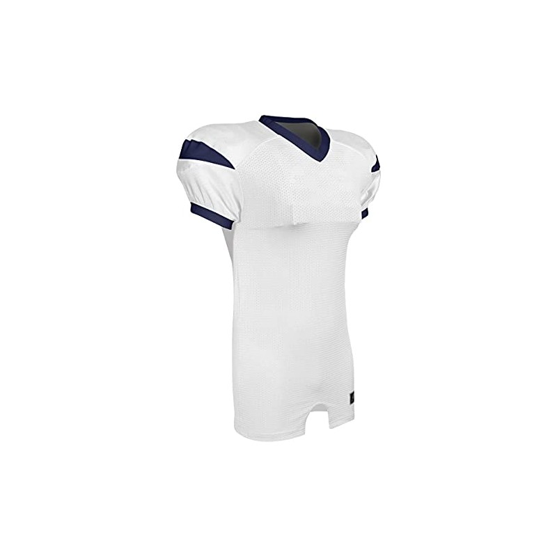 CHAMPRO Unisex-Youth Backer Football Jersey, White/Black, X-Large