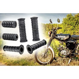 Rubber Parts 6-Piece Rubber Handlebar Grip Kickstarter Throttle Twist Foot Peg Modern Shape Foot Gear for Simson S50 S51 Enduro S53 S70 S83