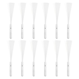 KOMBIUDA 12Pcs LED Glow Sticks Colorful Fiber Optic Wands for Parties Festivals Concerts Weddings Bright Flashing Light Sticks for All Night Events