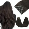 SAFIRENY Clip in Hair Extensions Human Hair, 14inch 140g 7pcs