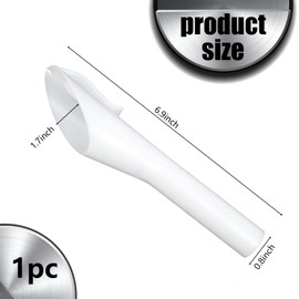 UGSHY 1 PC Fuel Tank Funnel Tube, Durable Fuel Tank Accessories, Automobile Replacement Kit, Compatible with Ford 8U5A-17B068-EB 1782177 1833948 2050651 (White)