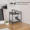 BOKIOVIN Coffee Station Organizer Cabinet, Coffee Bar Accessories Organizer for