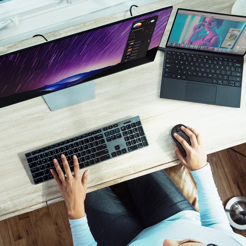 LogiLink ID0204 Wireless & Bluetooth Dual Mouse, 2.4 GHz, 800/1200/1600