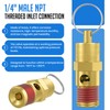 HONSNKS 2 Pcs 1/4" NPT(M) 175 PSI Air Compressor Pressure