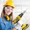 Gisafai 7 Pcs Square Hole Drill Bit with Adapter 1/4,