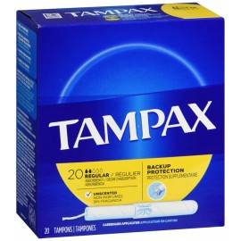 TAMPAX FLUSHABLE REGULAR 20CT