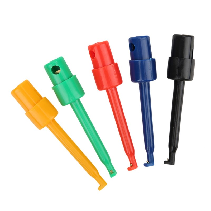 Hilitand 20pcs Large Test Hook Multicolor Test Hook Clamp Test