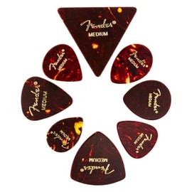 Fender Celluloid Medley, All Shapes, 8-Pack Guitar Picks (0980200300)