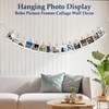 Hanging Photo Display Wall Decor with 30 Wood Clips, YuanDe