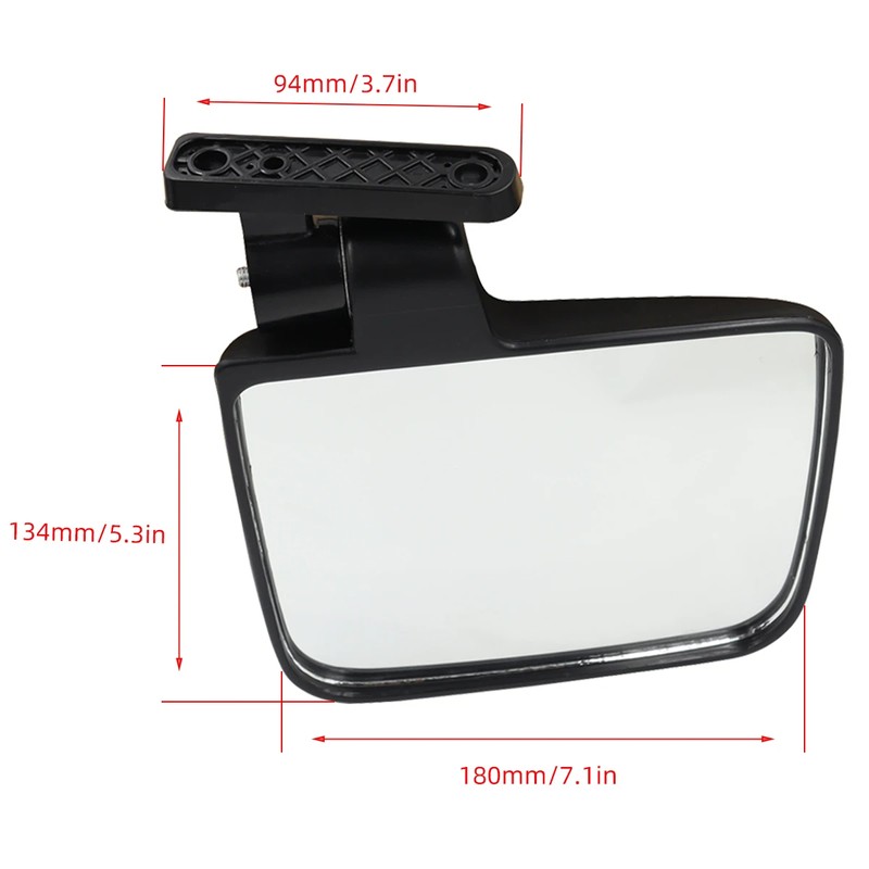 Golf Cart Side Mirrors for Rear Viewing – Adjustable Glass