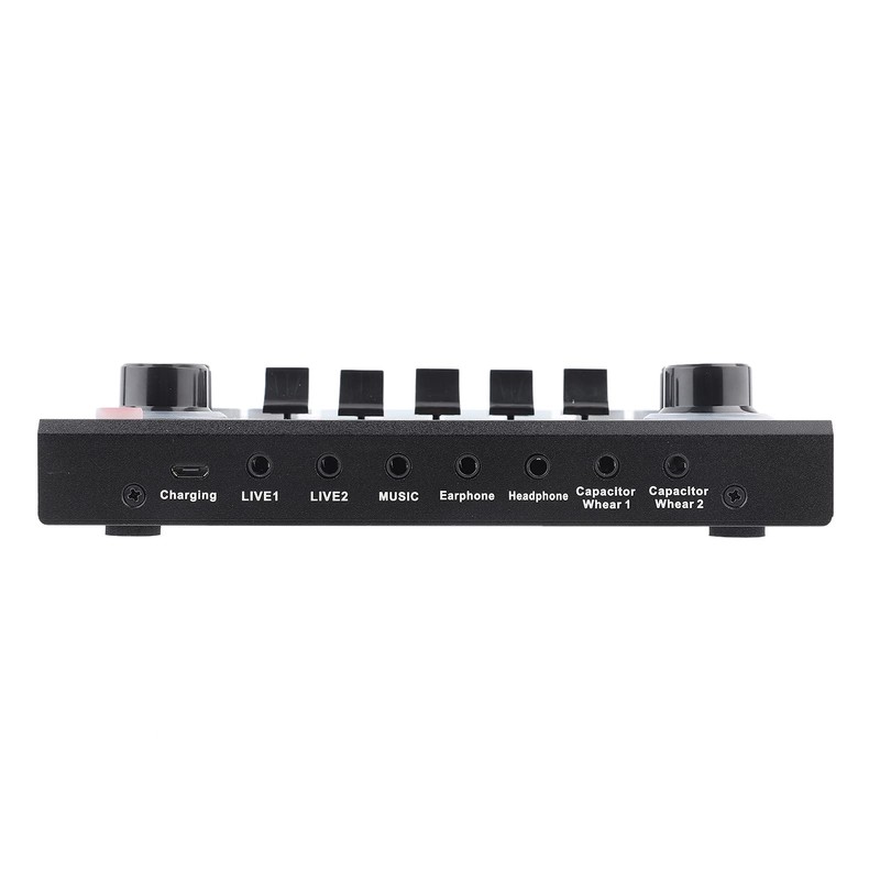 V9 Bluetooth Sound Card, Bluetooth Sound Mixer Board with 16Effects,