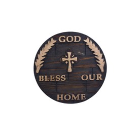 Tarini Gallery God Bless Our Home Wall Hanging for Home Office Garden Décor Decoration and Gifting