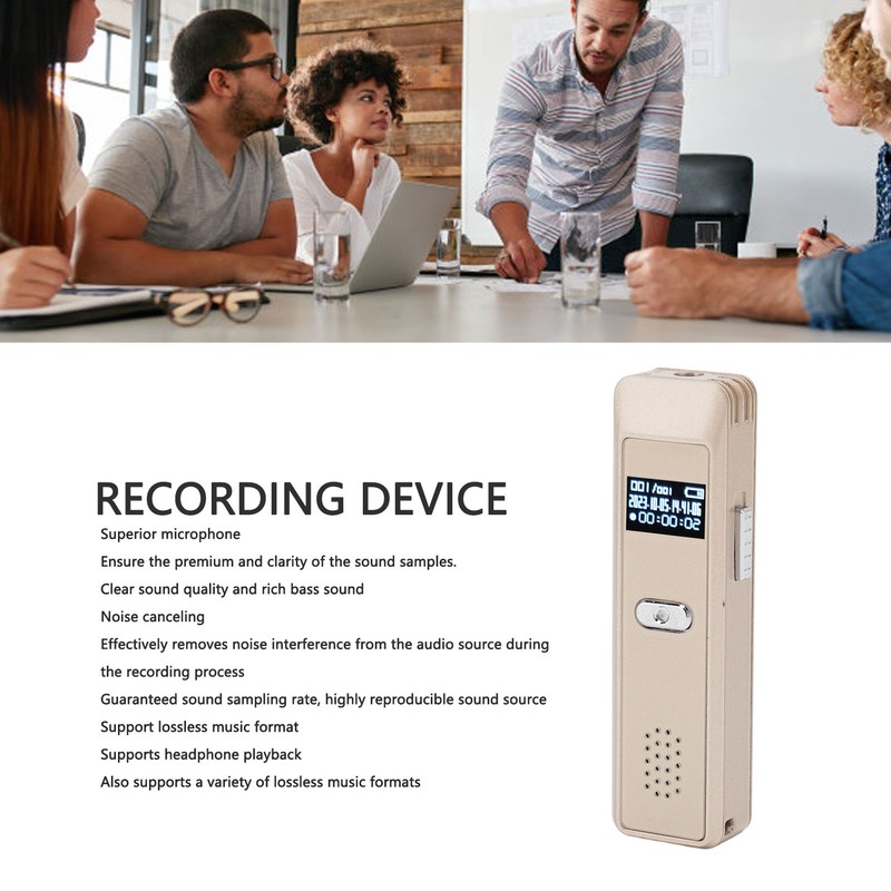 Digital Voice Recorder Multifunction AI Smart HD Noise Reduction Voice