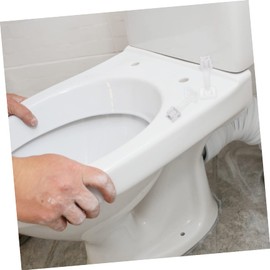 SOLUSTRE 4PCS Toilet Seat Anchor Screws Plastic Toilet Seat Hinge Bolt Screws Replacement Parts Toilet Seat Screws Bolt Toilet Seat Parts for Fixing the Top Toilet Seat (Nut style random)